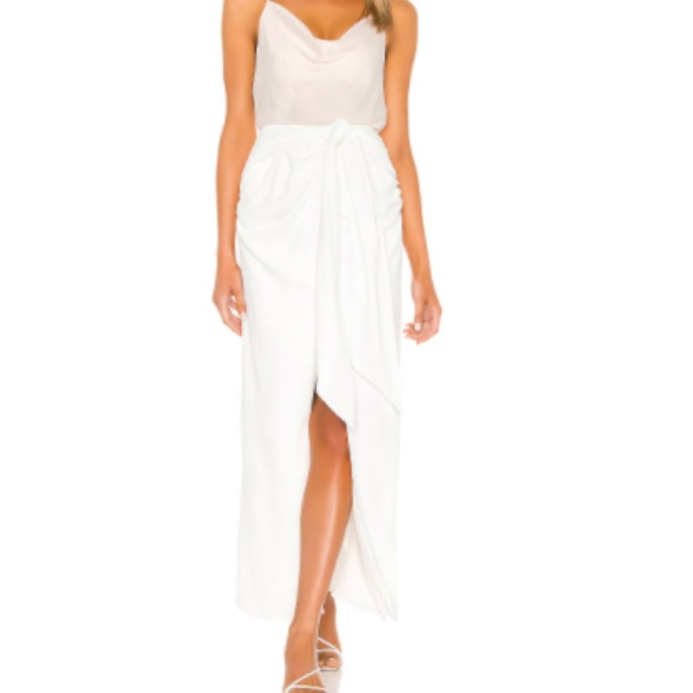 Revolve L'Academie Tie Front Skirt